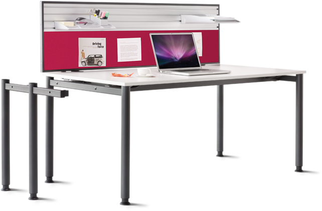 Agilos With Round Base, With Replaceable Supports Und - Desk (705x705)