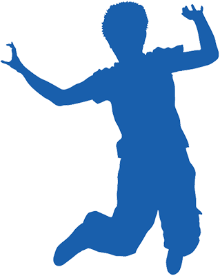Boy Jumping Silhouette (319x400)