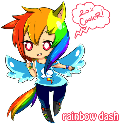 Mlp Mane Six - Cartoon (496x511)