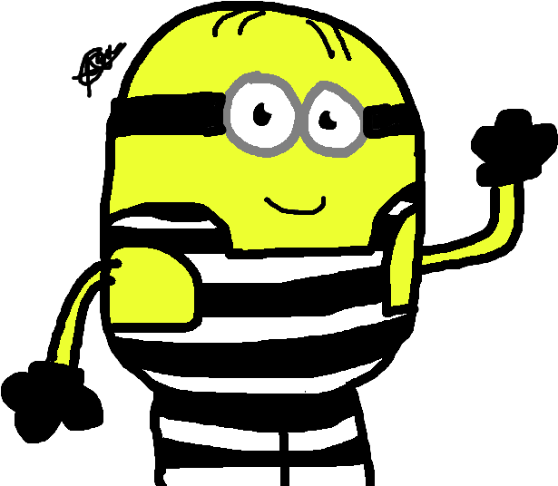 Prision Minion By Couragefreddy45 - Cartoon (800x600)