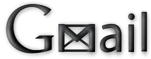 Black And White Gmail Logo - Gmail (400x300)