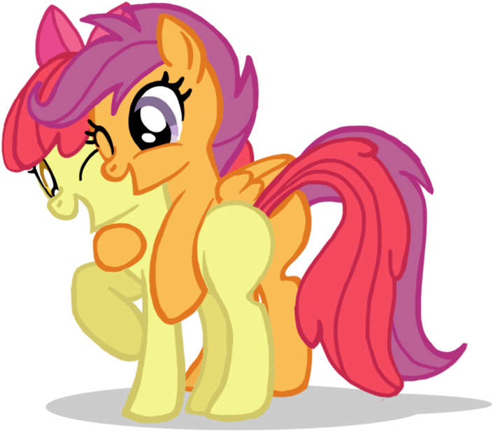 Scootaloo X Apple Bloom (900x643)