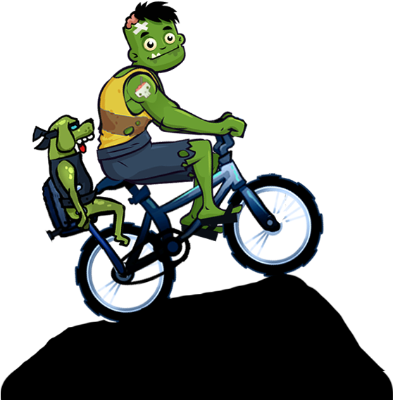 The Biking Dead - Cartoon (557x630)