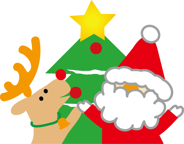11, - クリスマス ツリー サンタ イラスト (646x505)