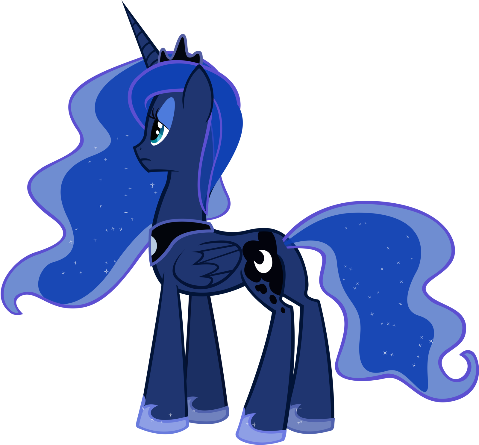 Princess Luna - Princess Luna Back View (1600x1486)