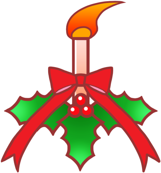 クリスマスキャンドルのイラスト - クリスマスキャンドルのイラスト (600x600)