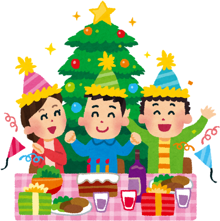 クリスマスパーティーのイラスト - クリスマス パーティー イラスト (800x790)