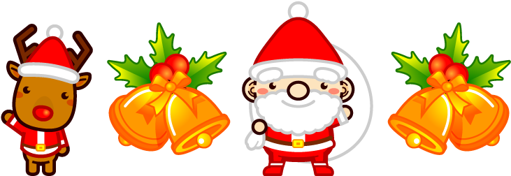 フリー 素材 イラスト クリスマス (768x267)