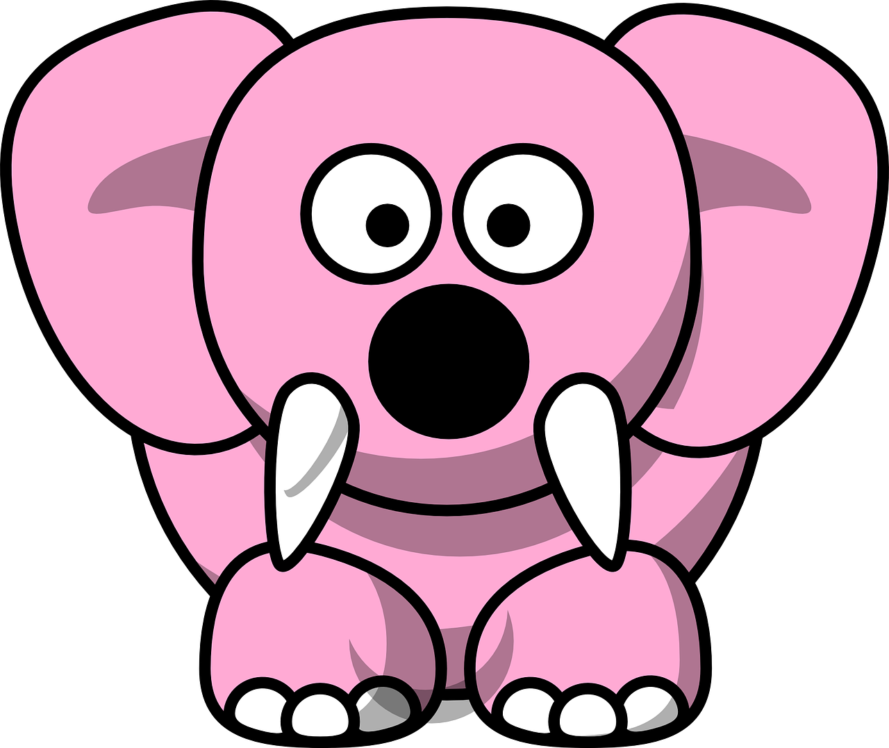 Cartoon Elephant (1280x1077)