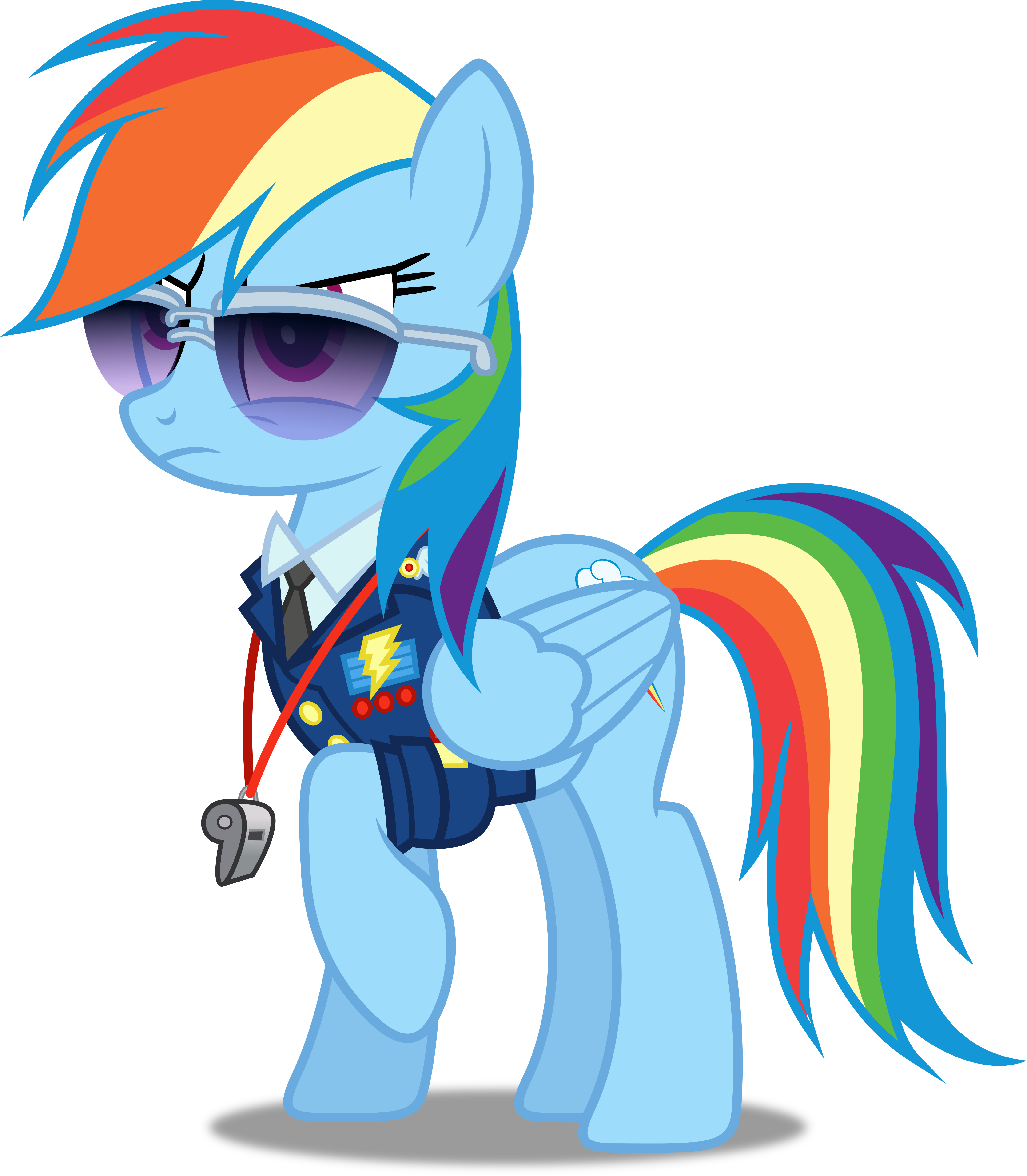 Vector - Mlp Fim Rainbow Dash (4366x5000)