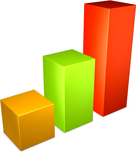 Bar, Graph Icon - 3 Bar Graph Png (512x512)