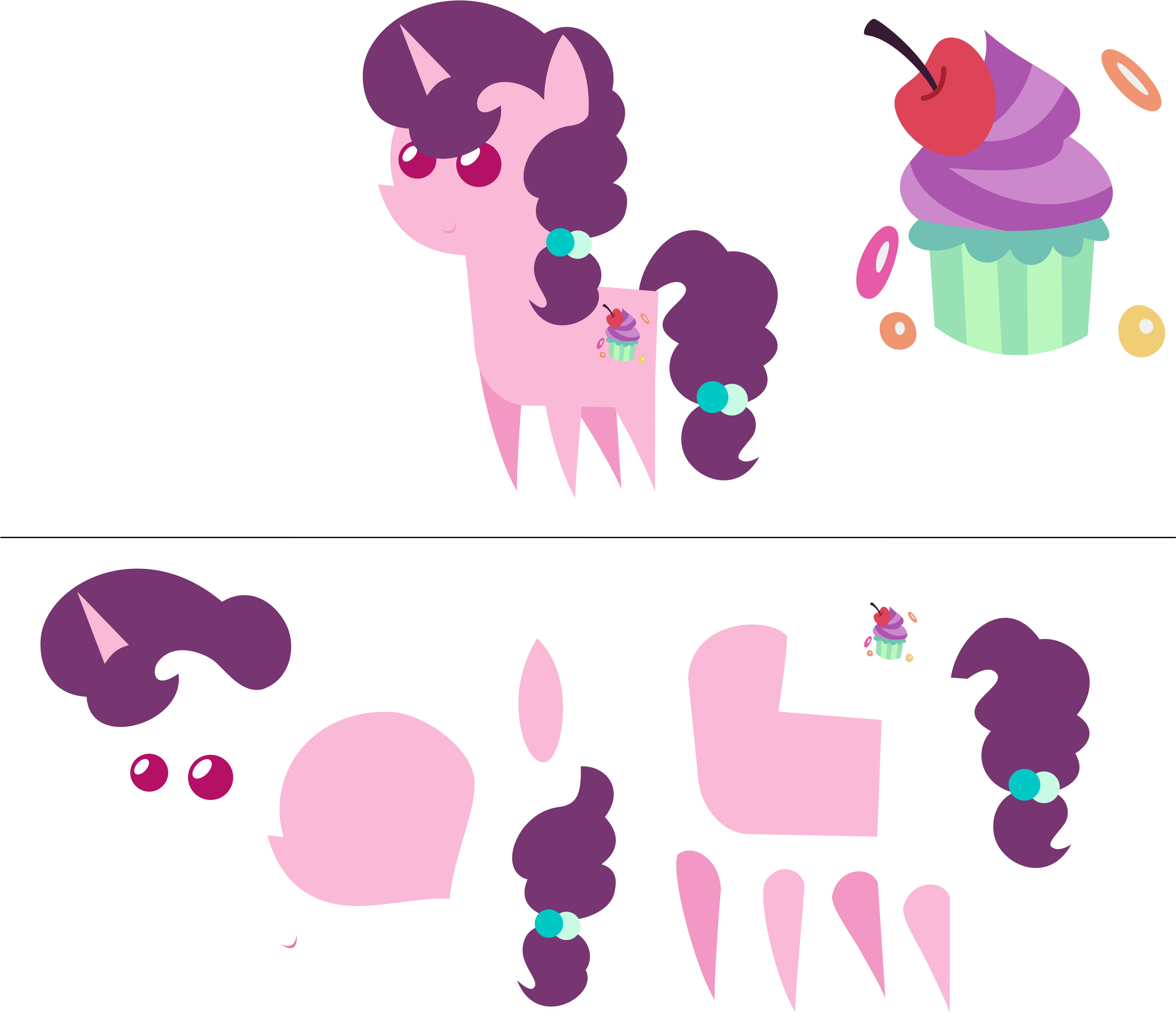 Pointy Ponies - Ccs (4882x4350)