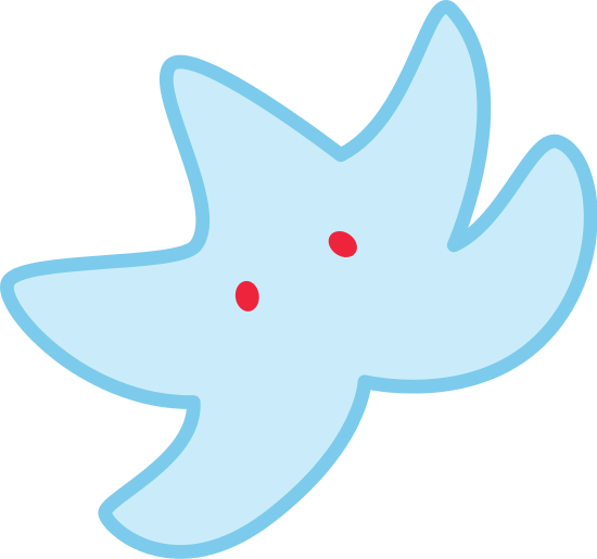 Starfish Vector Illustration - Cartoon (550x515)