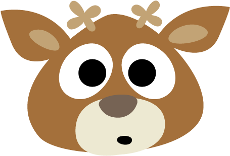 Deer Mask Printable (500x500)