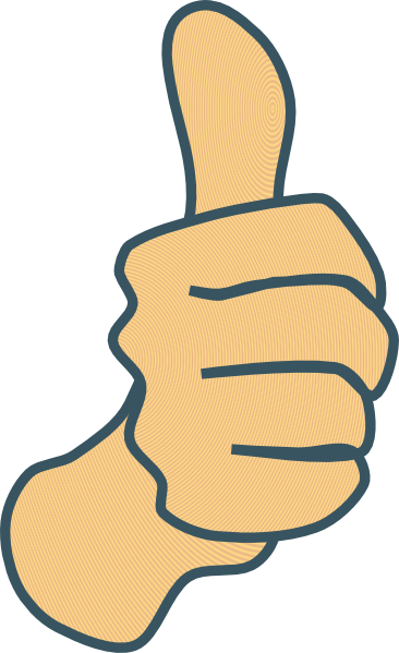 Thumbs Up Clipart (366x599)