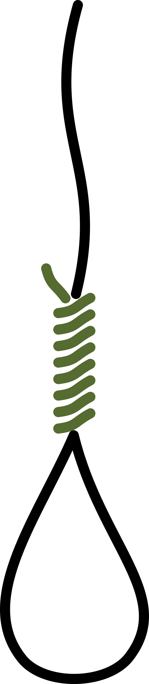 Knot - Hangman Clipart (525x2400)