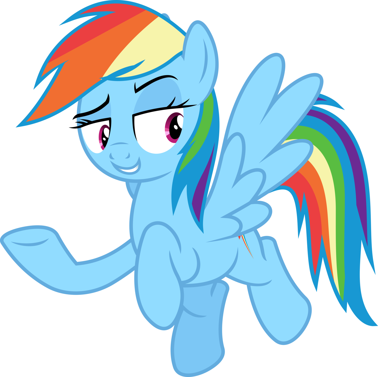 Speedox12 75 26 Rainbow Dash - Rainbow Dash Vector One (1600x1598)