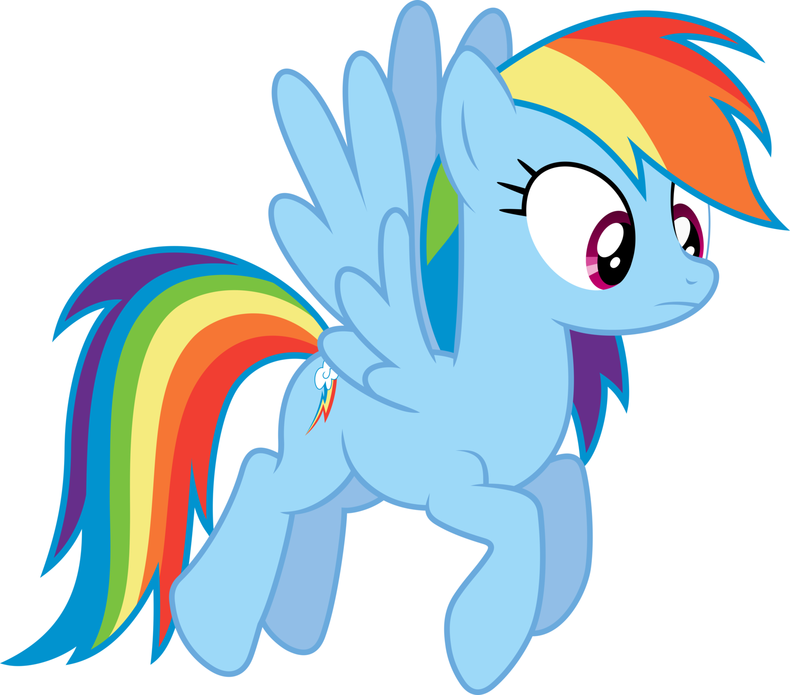 Rainbow Dash - Rainbow Dash And Tank (1600x1408)