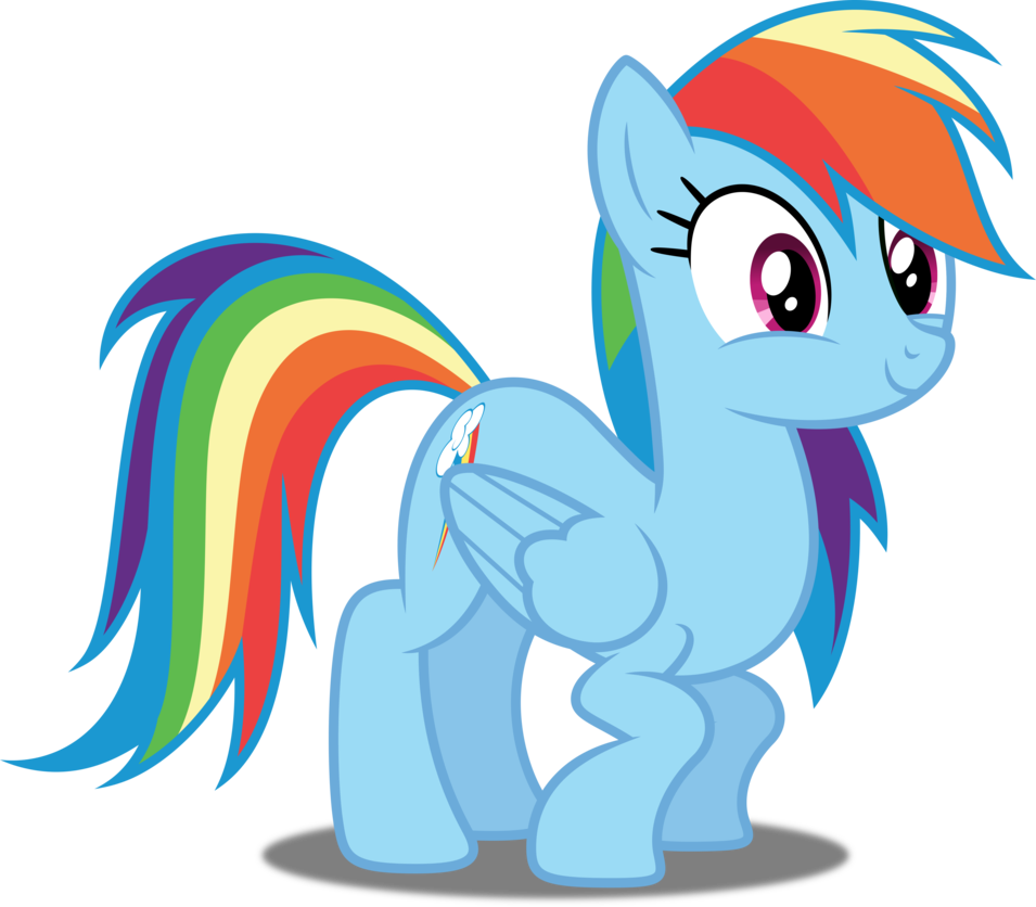 Vector - Vector Rainbow Dash (955x836)
