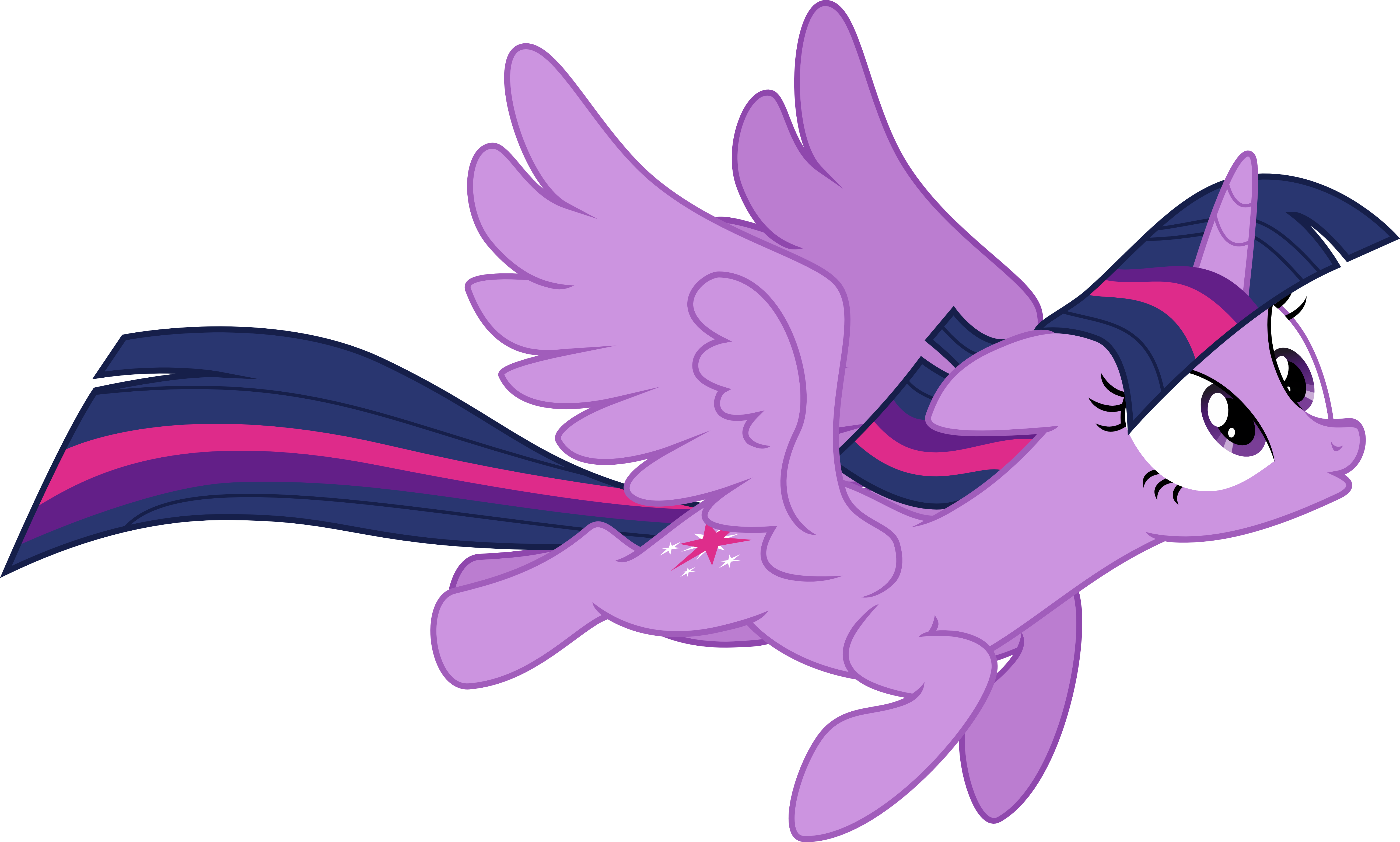 Flying Twilight By Vector-brony - Twilight Sparkle (5200x3126)