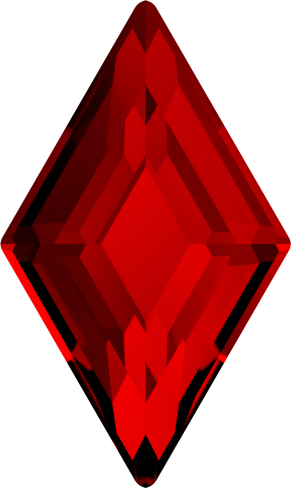 Swarovski® 2773 Diamond Shape Fb - Ruby (1250x2048)