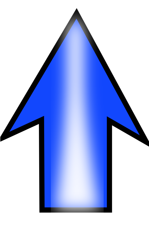 Arrow Set Future - Blue Arrow Pointing Up (512x795)