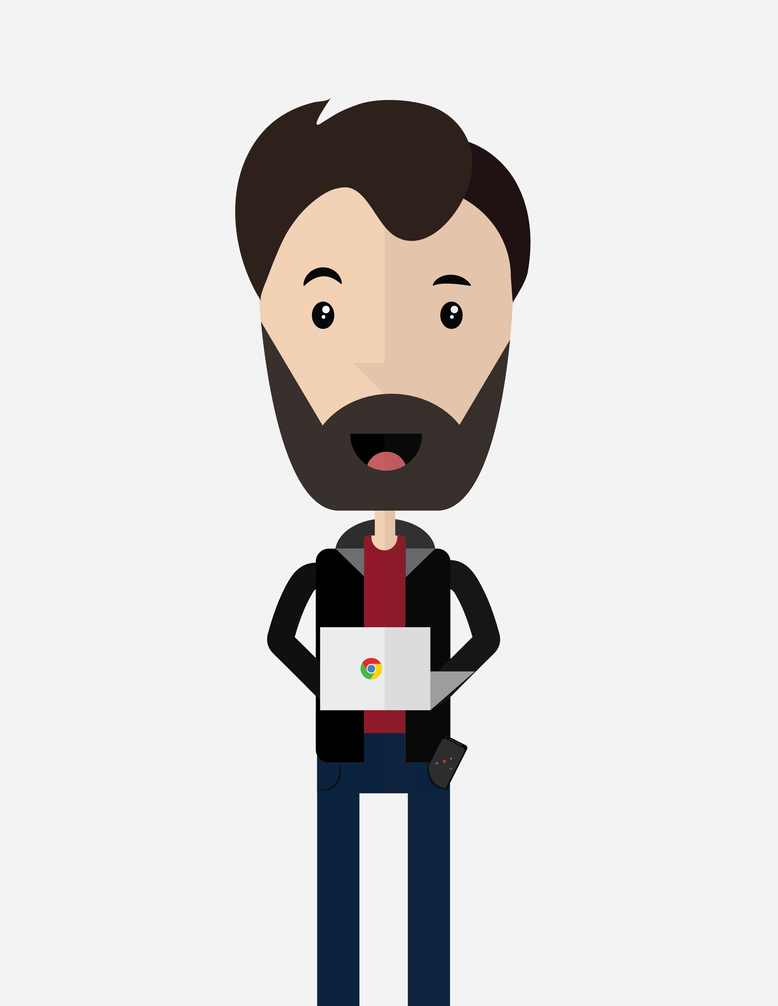 Tech Guy Illustration - Cartoon (2550x3300)