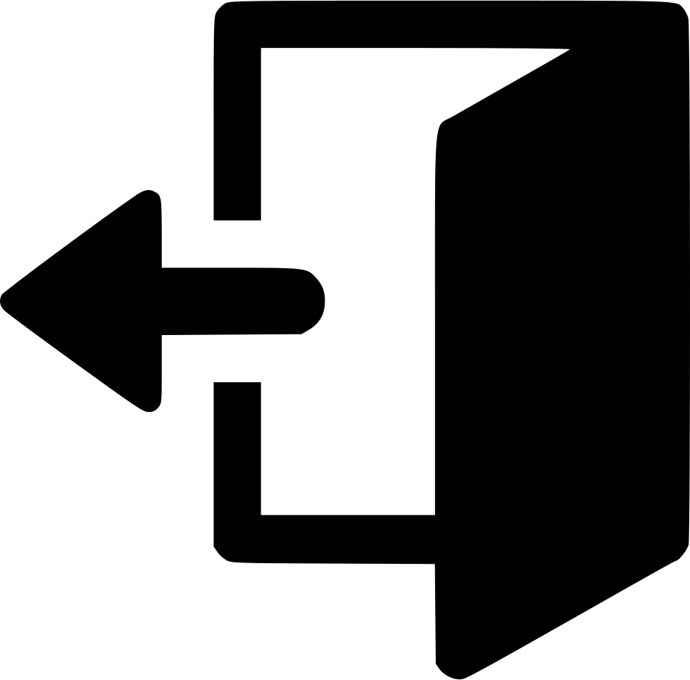 Exit Logout Comments - Scalable Vector Graphics (980x966)