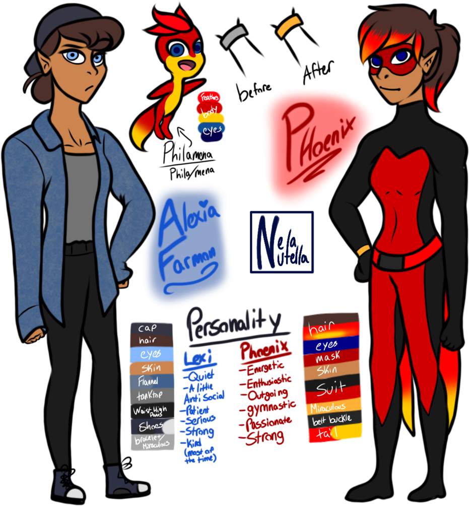 Alexia/phoenix - Cartoon (1024x1024)