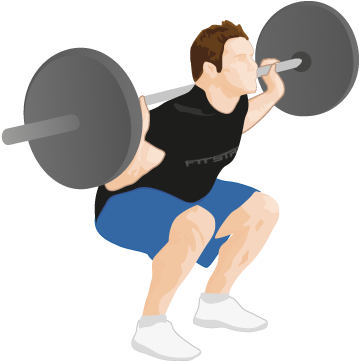 Weighted Squat - Weight Squat (366x370)