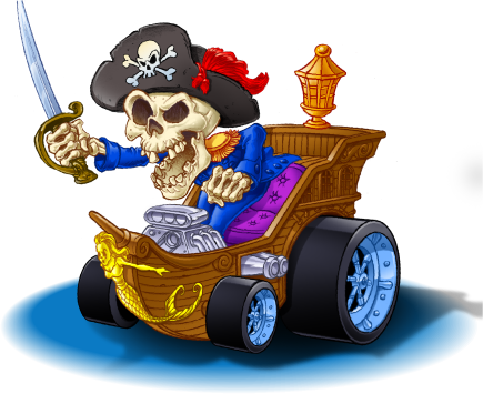 Skully Crossbones™ - Cartoon (435x355)