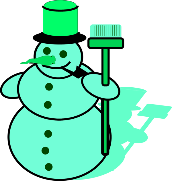 Yellow - Snowman Drawing (600x630)