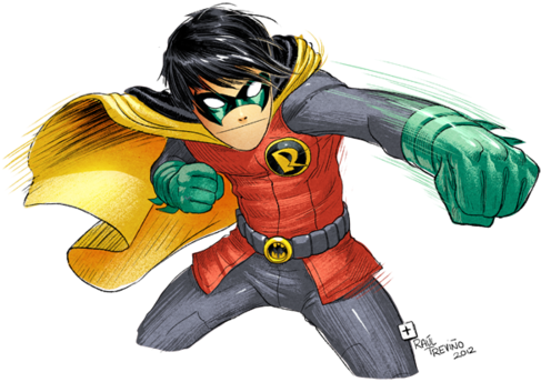 Batman Robin - Fan Art (500x366)