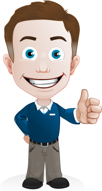 Chris Cartoon Thumbs Up - Cartoon (720x720)