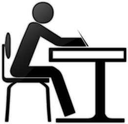 Motivation - Student At Desk Icon (400x400)