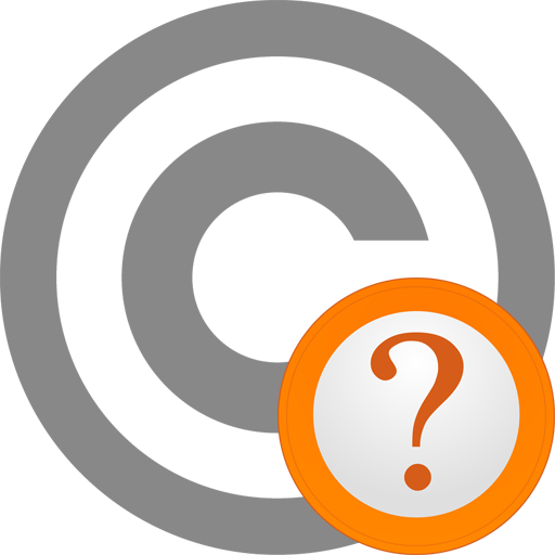 Copyright Circle Question - Copyleft Symbol Rectangle Sticker (512x512)