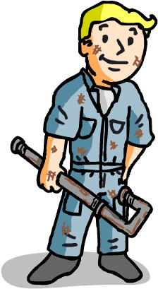Vault Boy Level - Cartoon (500x500)