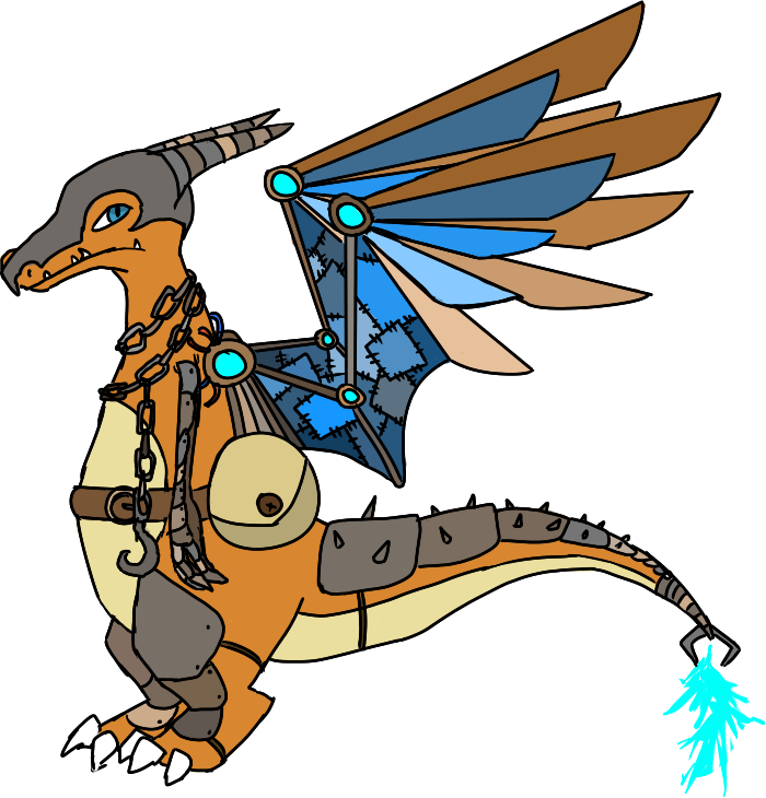 Steampunk Charizard By Maddytheskymin - Cartoon (700x730)