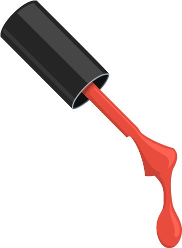 Nail Polish Brush Vector (500x500)