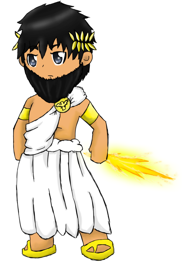 Zeus Clipart Chibi - Cartoon (900x1200)