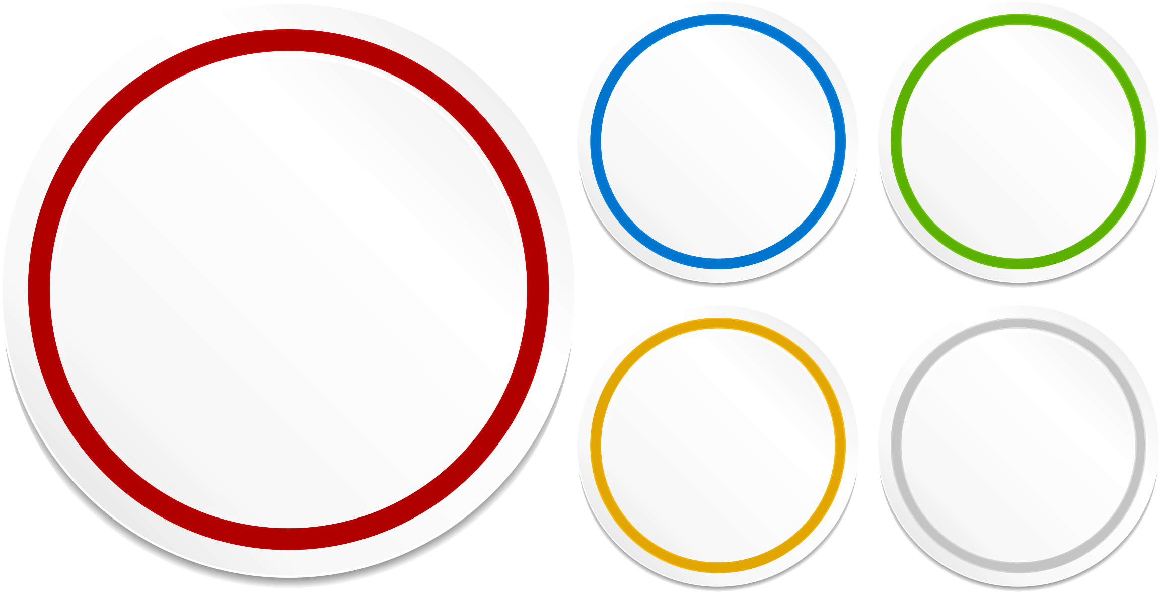 Blue Circle Vector Clipart - Circle Vector Transparent Png (2304x1176)