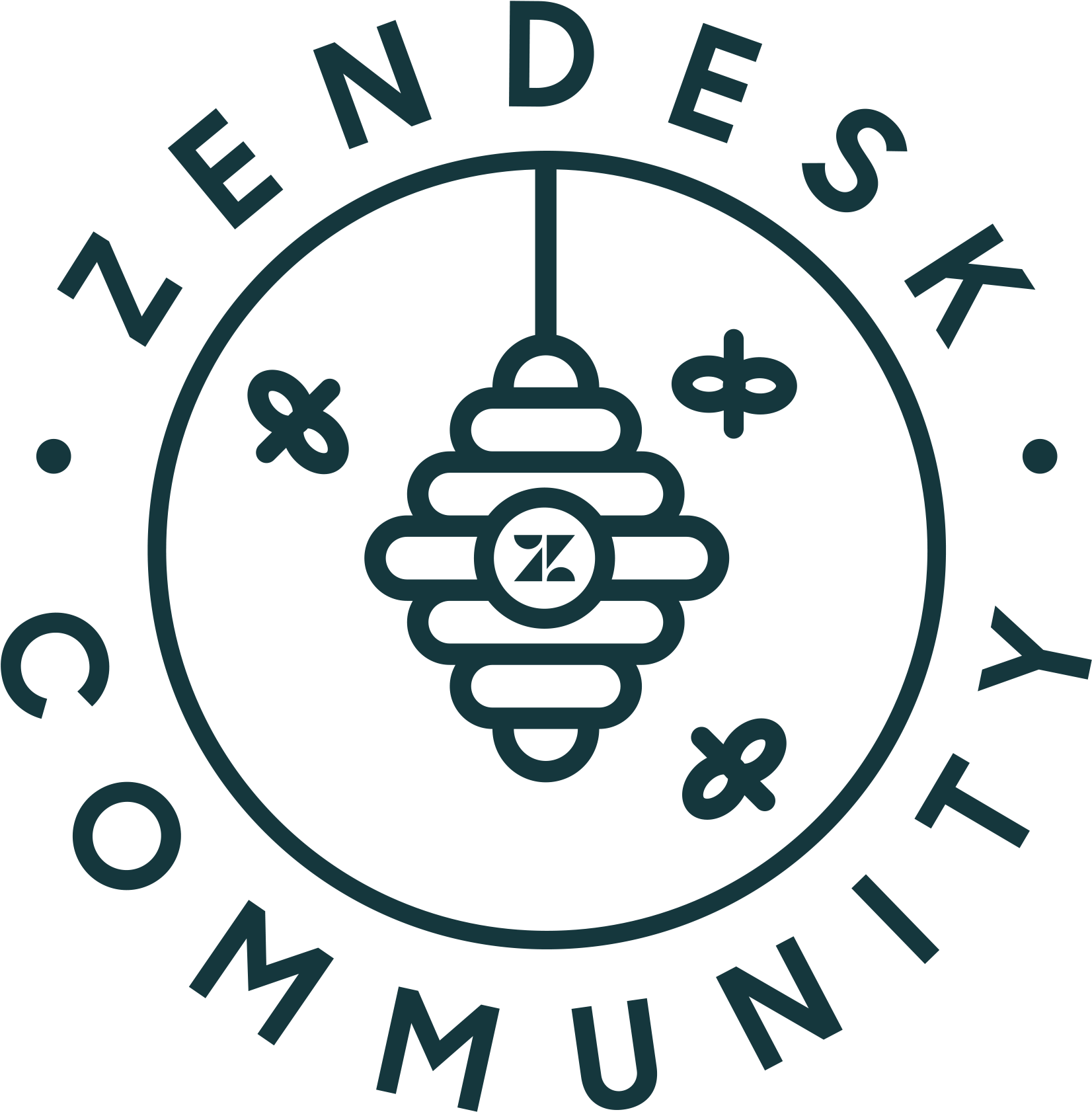 Zendesk Community Algae - Vector Graphics (1725x1746)