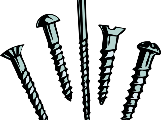 Nails Clipart Screw - Screws Simple Machines Examples (640x480)