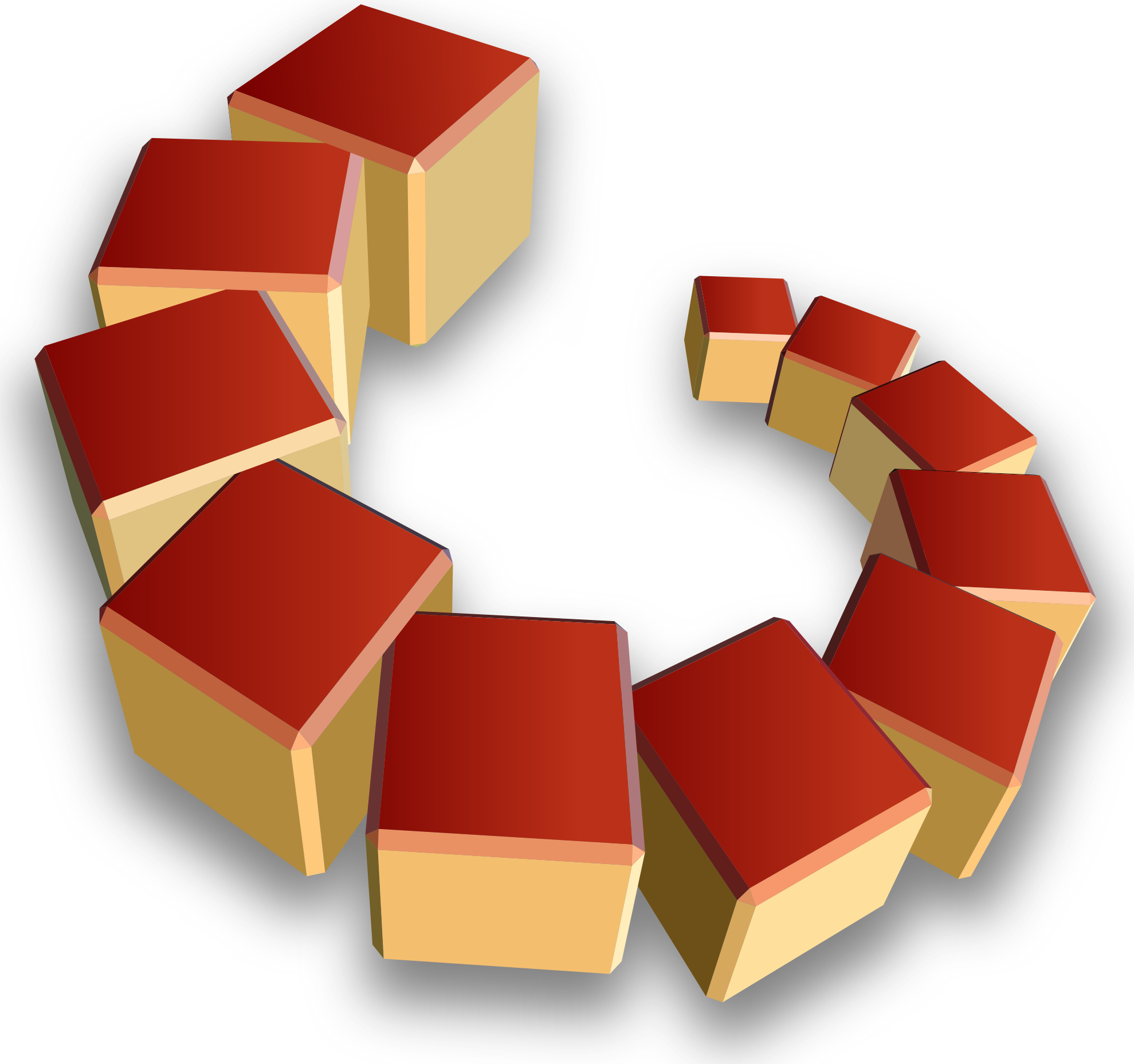 Cube Array 1979px 831 - Cubos Png (1979x1857)
