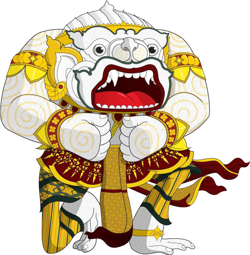 Hanuman - Illustration (1103x1103)
