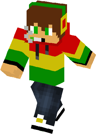 Rasta Guy Skin - Skin Minecraft Do Guy (317x453)