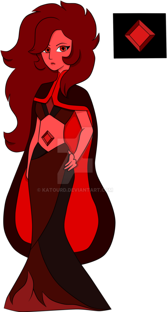 Red Diamond By Katourd - Illustration (774x1032)