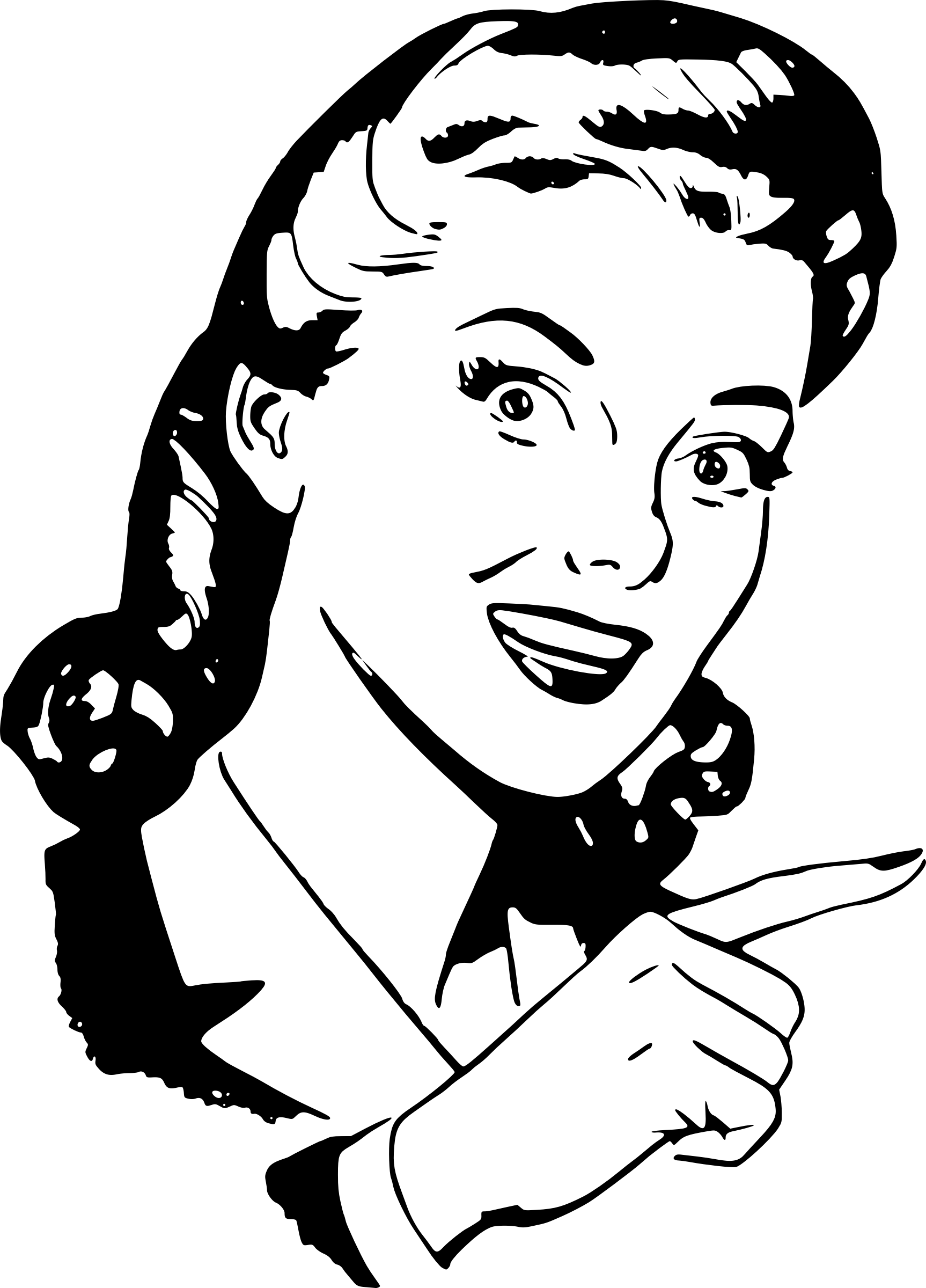 Point Finger Clip Art (1726x2400)