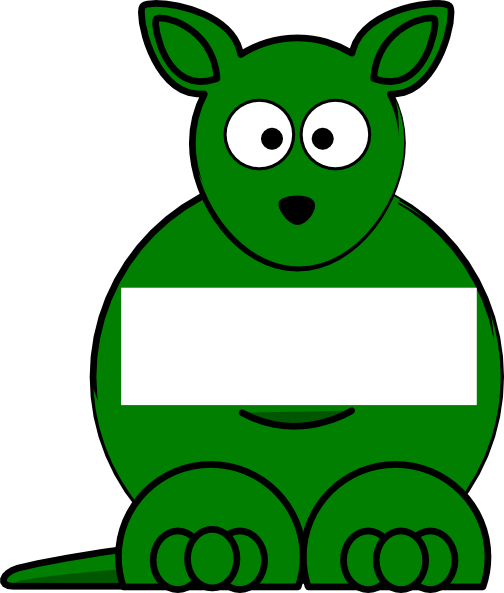 Cute Cartoon Kangaroo (504x593)