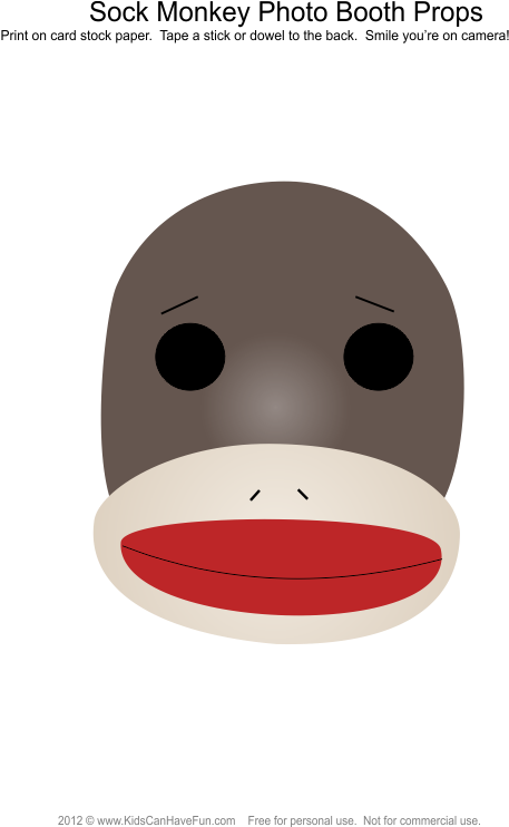 Sock Monkey Photo Props - Cartoon (531x741)